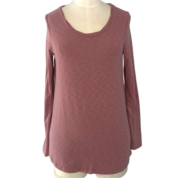 ST TROPEZ MODAL Long sleeve Top Size Small Mauve Excellent Condition - Picture 1 of 8